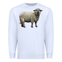 White hampshire sheep Premium Sweatshirt - LillyAllenDesigns
