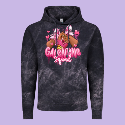 Vintage Hoodie galentine squad afro girl sneakers