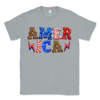 Heather Grey america thunderbolt Classic Tee - HRA Design Shop