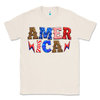 Natural america thunderbolt Classic Tee - HRA Design Shop