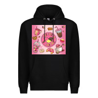 Black cafecito y chisme Premium Hoodie - MaliasSmallBusiness