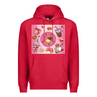 Cardinal cafecito y chisme Premium Hoodie - MaliasSmallBusiness