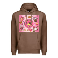 Chestnut cafecito y chisme Premium Hoodie - MaliasSmallBusiness