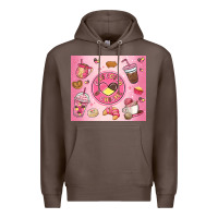 Coffee cafecito y chisme Premium Hoodie - MaliasSmallBusiness