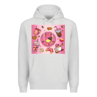 Dove Grey cafecito y chisme Premium Hoodie - MaliasSmallBusiness