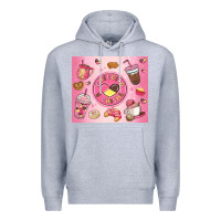 Heather Grey cafecito y chisme Premium Hoodie - MaliasSmallBusiness