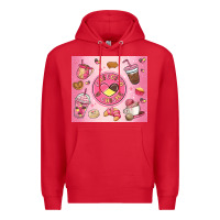 Red cafecito y chisme Premium Hoodie - MaliasSmallBusiness