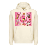 Sandshell cafecito y chisme Premium Hoodie - MaliasSmallBusiness