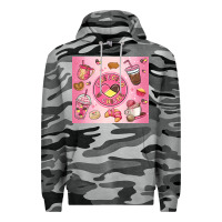 Slate Camo cafecito y chisme Premium Hoodie - MaliasSmallBusiness