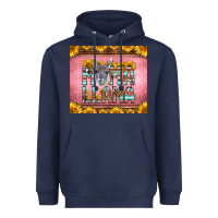 Navy mama llama sunflowers Heavyweight Hoodie - LillyAllenDesigns