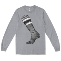 Heather Grey black sock fa element Long Sleeve Tee - FaDigitalArtStudio