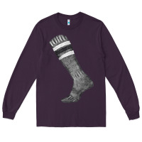 Plum black sock fa element Long Sleeve Tee - FaDigitalArtStudio