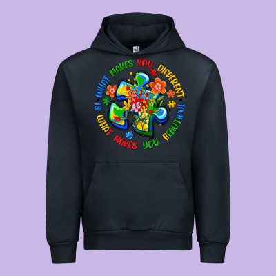 What Makes You Different Is What Makes You Beautif Urban Hoodie Designed By Artiststas