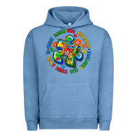Pigment Pebble Blue what makes you different is what makes you beautif Urban Hoodie - Artiststas