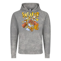 Cloud Rock yellow sneaker girl afro woman Vintage Hoodie - RanaPortraitStore