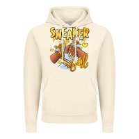 Vintage Artic yellow sneaker girl afro woman Vintage Hoodie - RanaPortraitStore