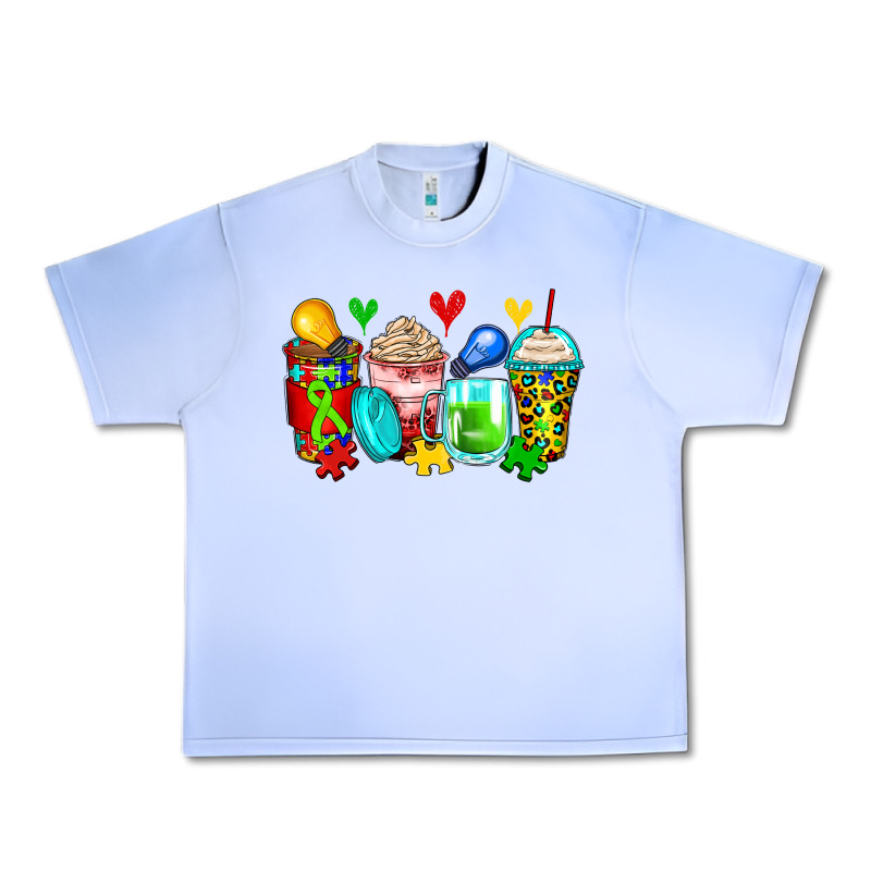 Autism Coffee Cups Urban Heavy Tee by Zillion Design Studio | Teevron