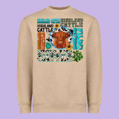 Heavyweight Sweatshirt highland cattle
