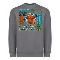 Storm highland cattle Heavyweight Sweatshirt - texasbilliewilder