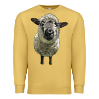 Antique Gold hampshire sheep head Premium Sweatshirt - LillyAllenDesigns