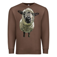 Chestnut hampshire sheep head Premium Sweatshirt - LillyAllenDesigns
