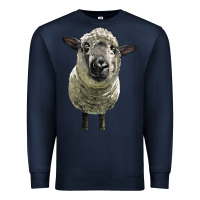 Navy hampshire sheep head Premium Sweatshirt - LillyAllenDesigns
