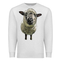 Oatmeal Heather hampshire sheep head Premium Sweatshirt - LillyAllenDesigns