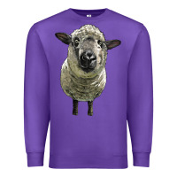Purple hampshire sheep head Premium Sweatshirt - LillyAllenDesigns