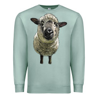 Seafoam hampshire sheep head Premium Sweatshirt - LillyAllenDesigns