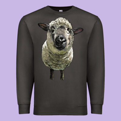Hampshire Sheep Head Premium Sweatshirt Designed By Lillyallendesigns