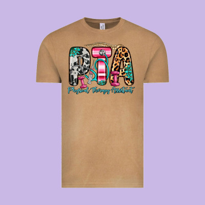 Pta Physical Therapy Assistant Vintage Tee Designed By Zillion Design Studio