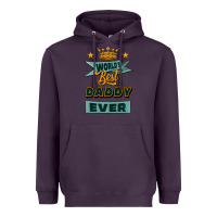 Plum world's best daddy ever Heavyweight Hoodie - Jasminsmagicworld