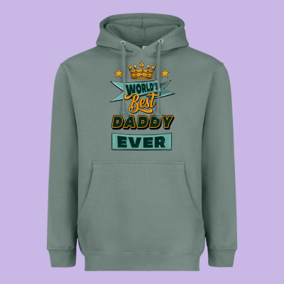 World's Best Daddy Ever Heavyweight Hoodie Designed By Jasminsmagicworld
