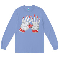 Colony Blue batting gloves Long Sleeve Tee - FaDigitalArtStudio