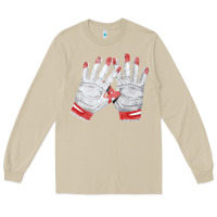 Mushroom batting gloves Long Sleeve Tee - FaDigitalArtStudio