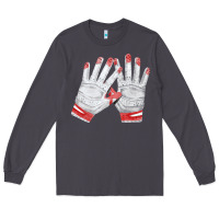 Smoke batting gloves Long Sleeve Tee - FaDigitalArtStudio