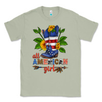 Matcha all american girl cowboy boot with sunflower Classic Tee - HRA Design Shop