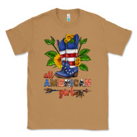 Toasted Coconut all american girl cowboy boot with sunflower Classic Tee - HRA Design Shop