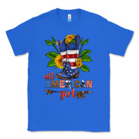 True Royal all american girl cowboy boot with sunflower Classic Tee - HRA Design Shop