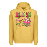 Antique Gold sleigh all day Premium Hoodie - MaliasSmallBusiness