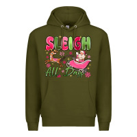 Sleigh All Day Premium Hoodie | Teevron