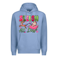 Colony Blue sleigh all day Premium Hoodie - MaliasSmallBusiness