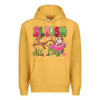 Mustard sleigh all day Premium Hoodie - MaliasSmallBusiness