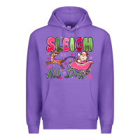 Purple sleigh all day Premium Hoodie - MaliasSmallBusiness