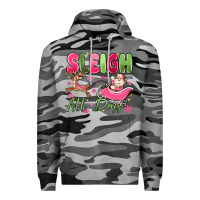 Slate Camo sleigh all day Premium Hoodie - MaliasSmallBusiness