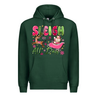 Sports Green sleigh all day Premium Hoodie - MaliasSmallBusiness