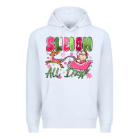 White sleigh all day Premium Hoodie - MaliasSmallBusiness