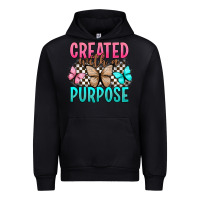 Black created with a purpose Urban Hoodie - Artiststas