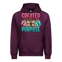 Mauve Wine created with a purpose Urban Hoodie - Artiststas