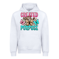 White created with a purpose Urban Hoodie - Artiststas
